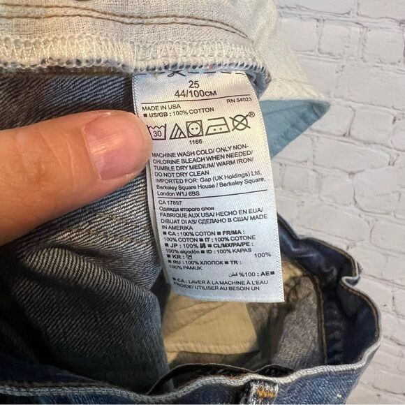 White Oak High Rise Dark Wash Straight Jeans size 25 - Picture 11 of 12